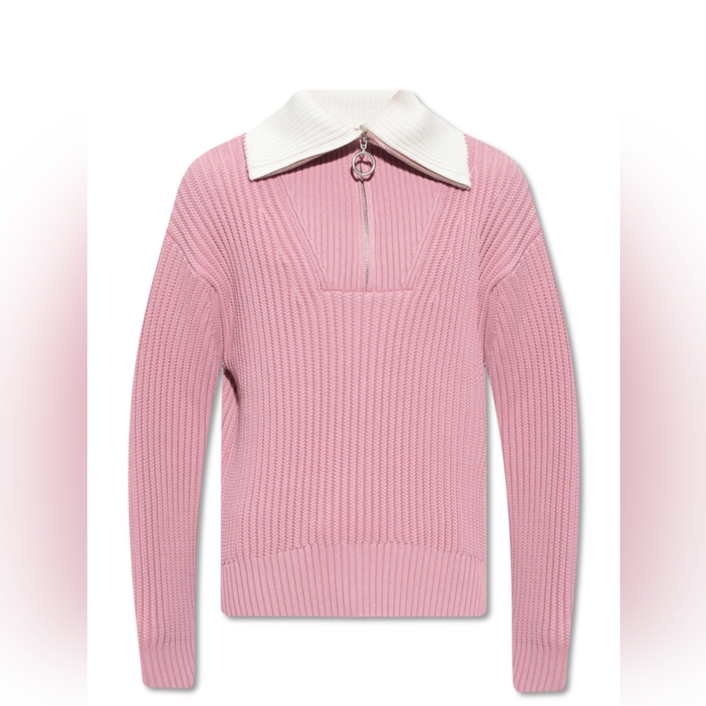 NWOT AMI PARIS - Ribbed Half-Zip Sweater Size M